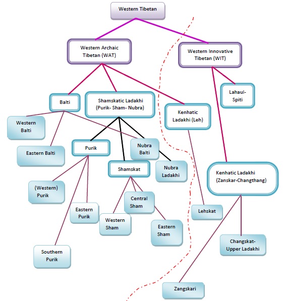 Classification of Western Tibetic Varieties